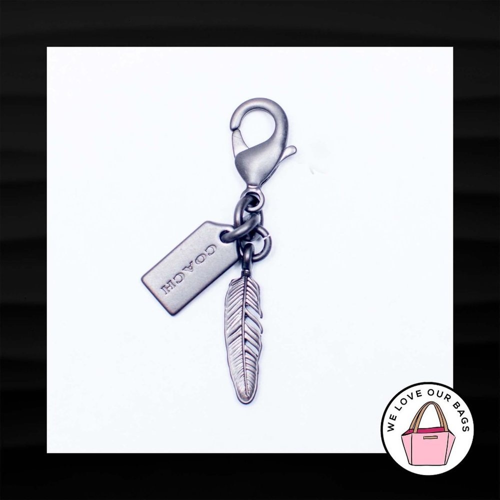 RARE! NEW COACH FEATHER DINKY ROGUE BAG CHARM